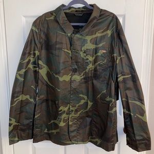 Camo Lightweight Button-up Jacket